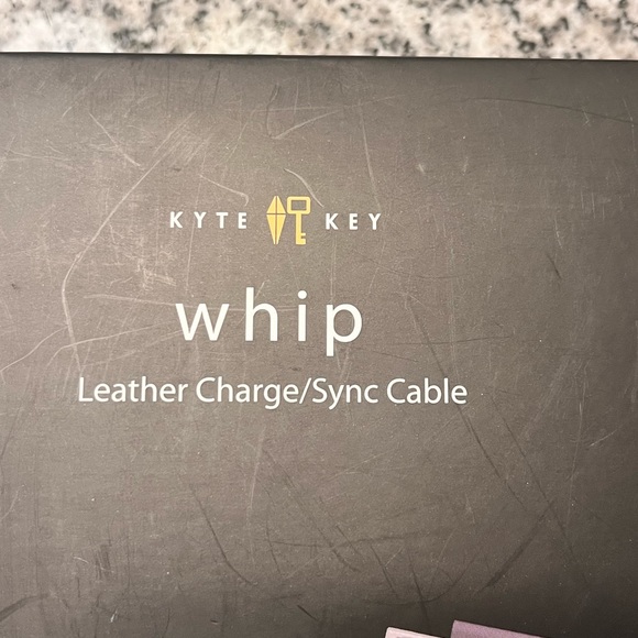 Kyte Key Whip 1 Meter long leather Charge Sync Cable Micro USB Valet Tray - Picture 7 of 9